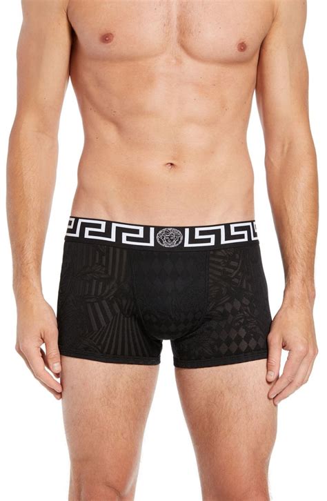 Versace Parigamba Basso Trunks In Black 